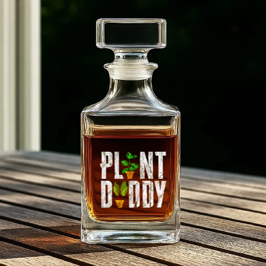 Plant Daddy Funny Gardener Whiskey Decanters