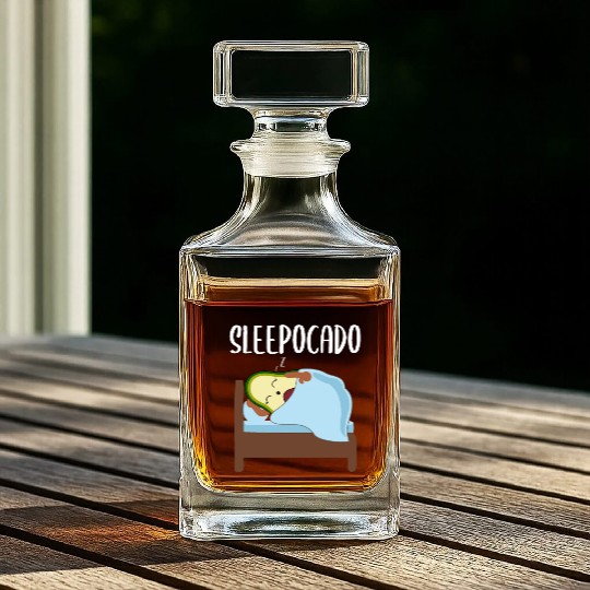 Avocado Sleepshirt Pajamas Gift Whiskey Decanters