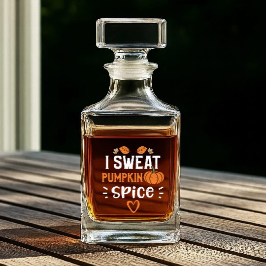 I Sweat Pumpkin Spice - Pumpkin Whiskey Decanters