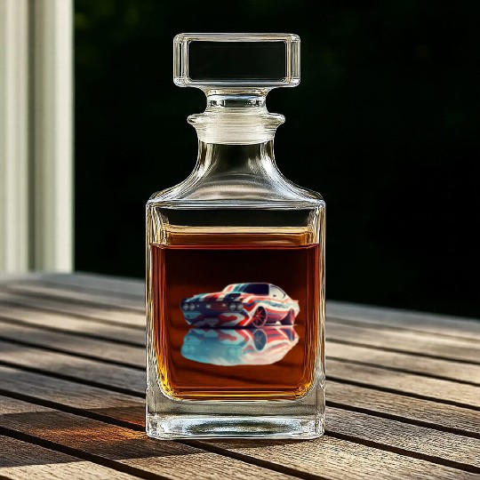 American pride and raw horsepower Whiskey Decanters