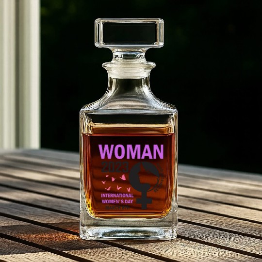 International Women's Day 2023 Embrace Equity Whiskey Decanters