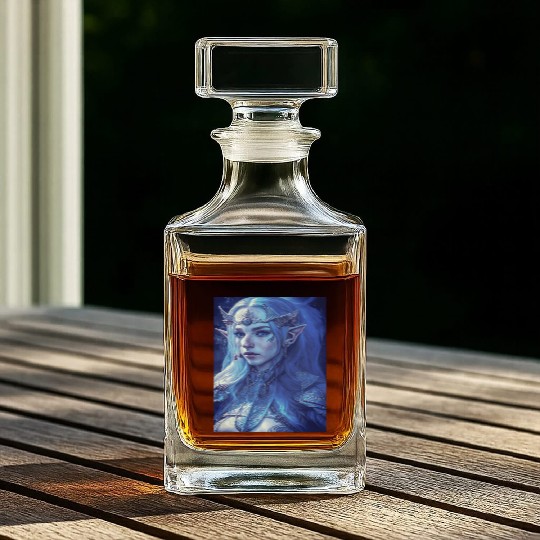 Fairy elf woman fantasy mysticism magic mythical j Whiskey Decanters