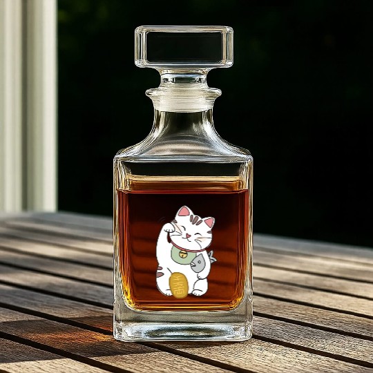 Lucky Cat Whiskey Decanters