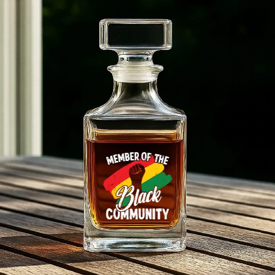 Black history month member of the black community Whiskey Decanters