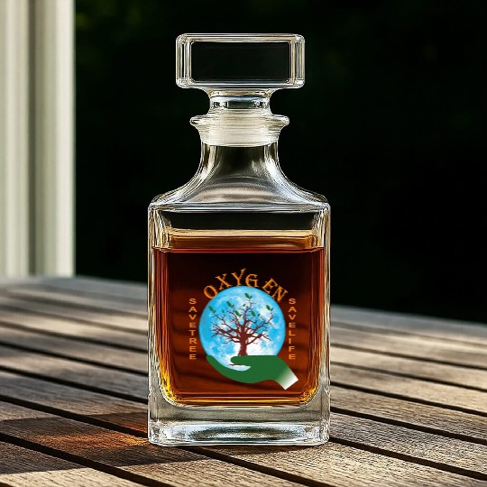 Save Tree save Life Whiskey Decanters