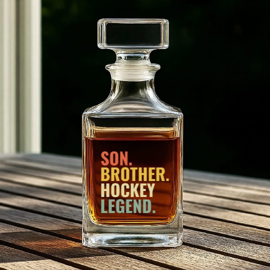 Son Brother Hockey Legend Whiskey Decanters