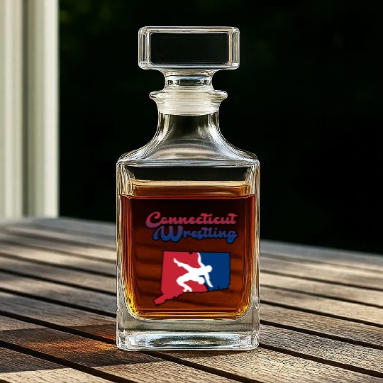 Connecticut Wrestling Whiskey Decanters