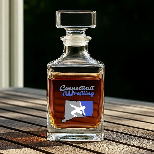 Connecticut Wrestling Whiskey Decanters