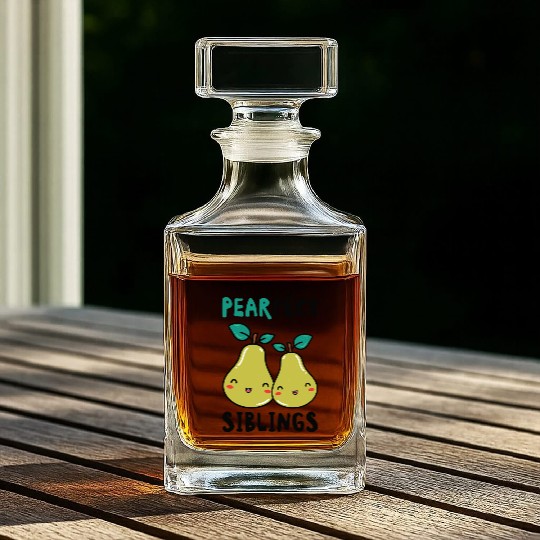 Siblings Pear Fruit Big Brother Sister Goals Whiskey Decanters
