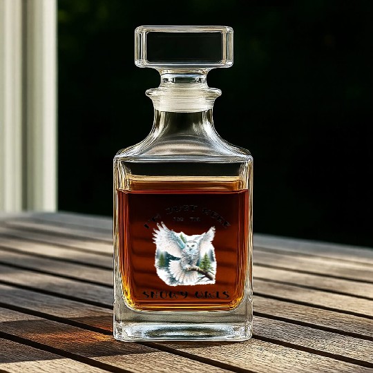 I'm Just Here for the Snow Owls - Birdwatching Whiskey Decanters