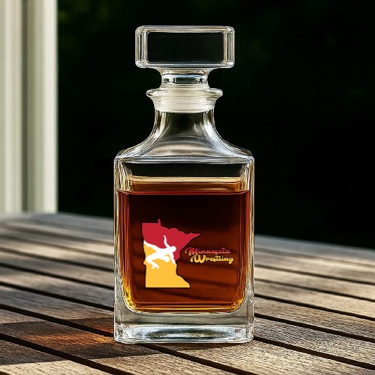 Minnesota Wrestling Whiskey Decanters