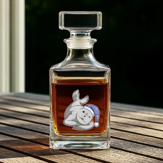 Seal Sleeping Nightcap Whiskey Decanters