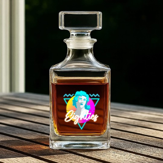 Retro Disco Nostalgia Neon Whiskey Decanters