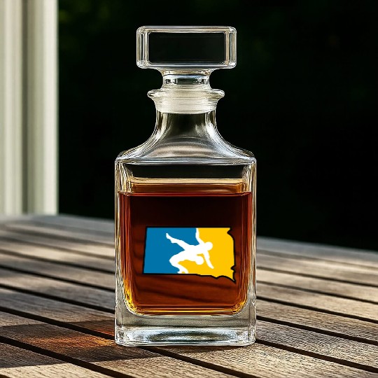 South Dakota Wrestling Whiskey Decanters