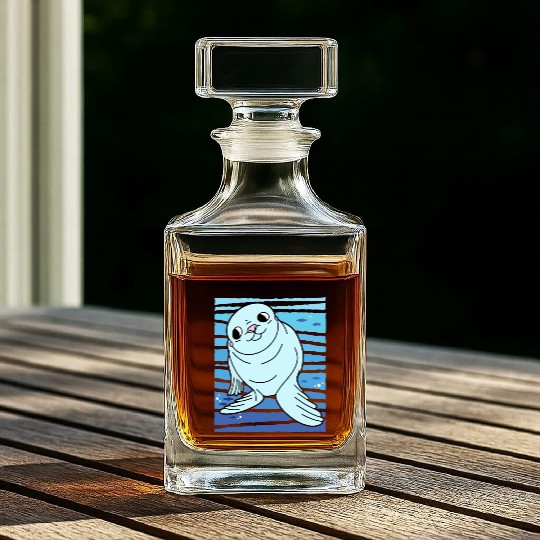 Cartoon Seals I Seal Lion I Kids Seal Whiskey Decanters