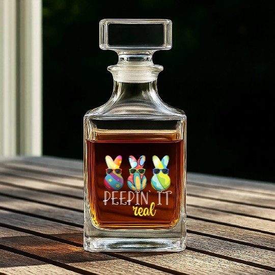 Peepin 39 It Real Happy Easter Bunny Egg Hunt Whiskey Decanters