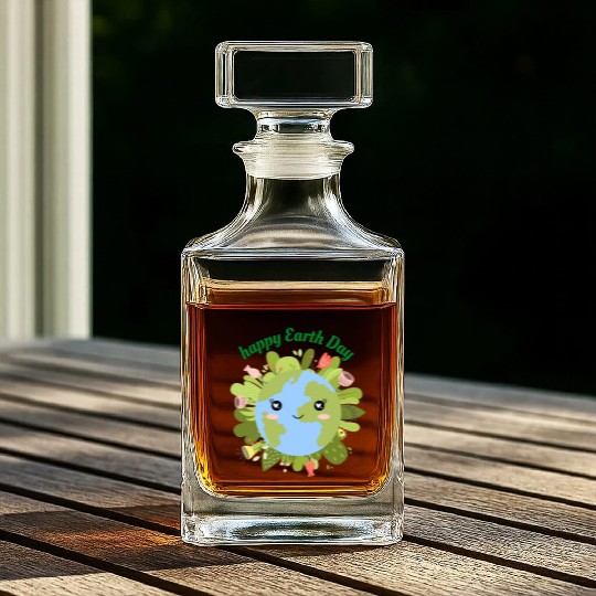 Happy Earth Day Whiskey Decanters