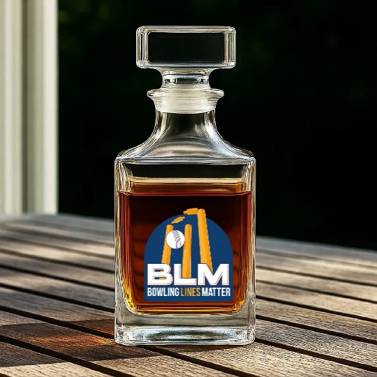 BLM Bowling Lines Matter Whiskey Decanters