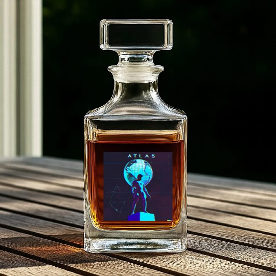 Synthwave Atlas Whiskey Decanters