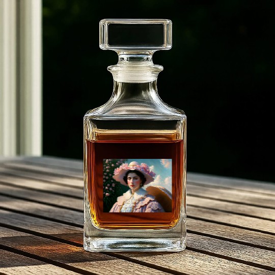sad woman Whiskey Decanters