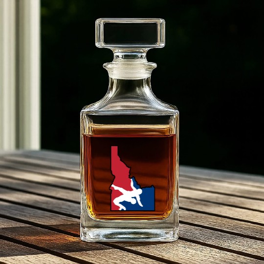 Idaho Wrestling (USA Colors) Whiskey Decanters