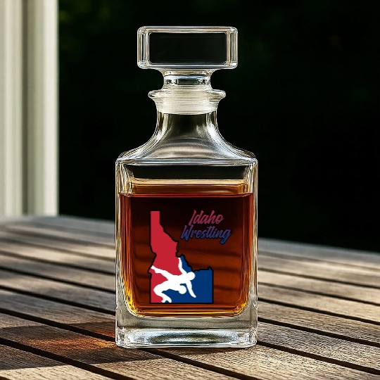 Idaho Wrestling (USA Colors) Whiskey Decanters