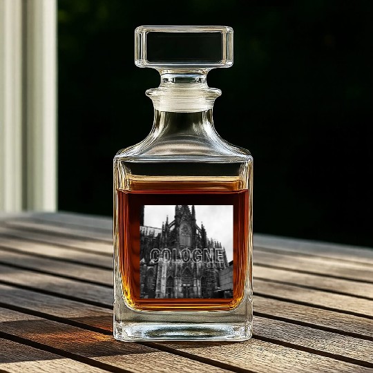 Cologne historical cathedral church in germany Whiskey Decanters