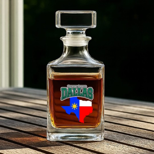 Dallas Filipino Sports, Texas Philippines Flag Whiskey Decanters