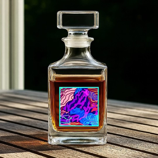 Ocean Nature Painting Whiskey Decanters