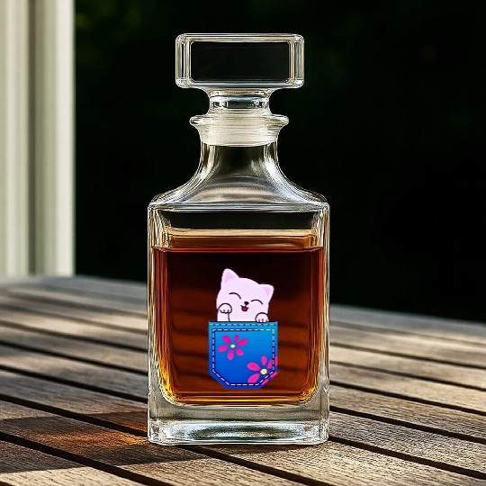 Cat in the pocket Whiskey Decanters