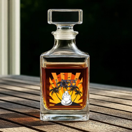 Jnanamama Yoga Maternity Buddha Whiskey Decanters