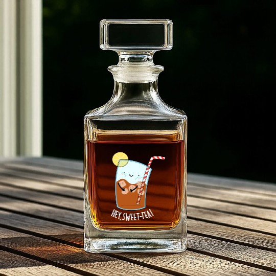 Hey Sweet Tea Cute Iced Tea Whiskey Decanters