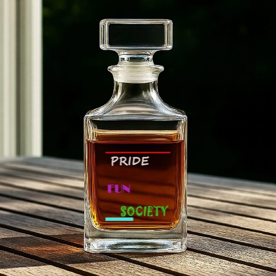 PRIDE FUN SOCIETY Whiskey Decanters