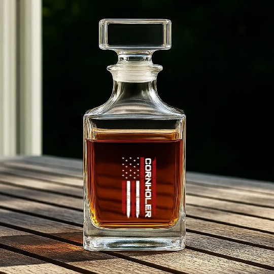 Cornhole Usa Flag Cornholer Bean Bag Game Whiskey Decanters