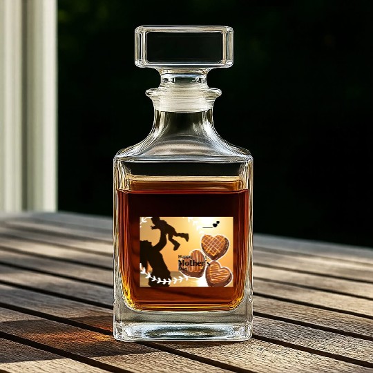 4000px Happy Mother's Day Whiskey Decanters