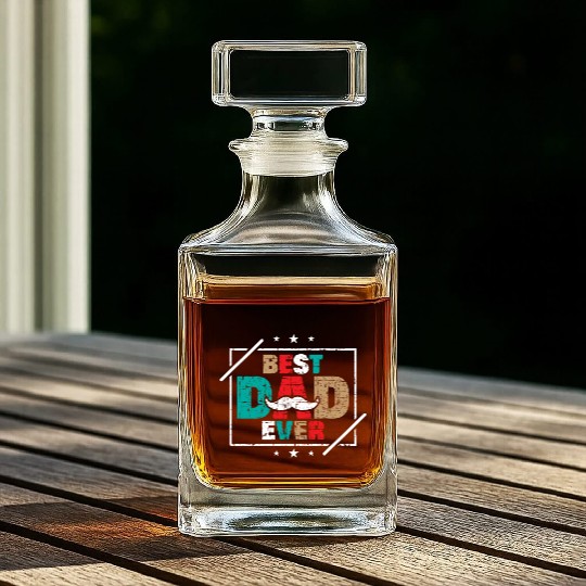 Best dad ever father´s day Whiskey Decanters