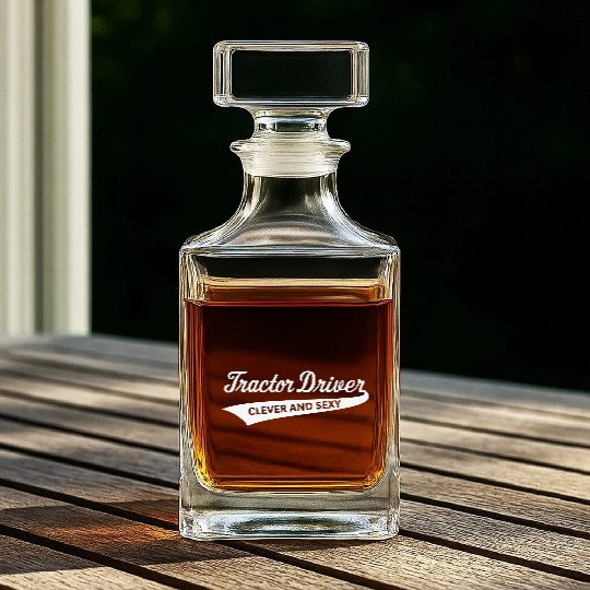 Tractor Driver – Clever And Sexy (Farmer / W) Whiskey Decanters