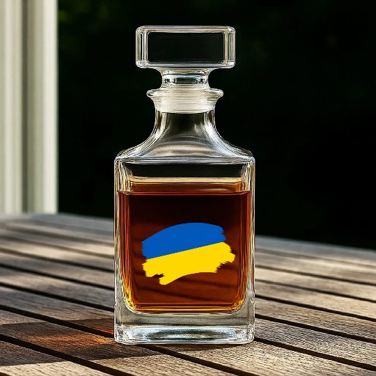 Ukrainian Flag Ukraine Whiskey Decanters