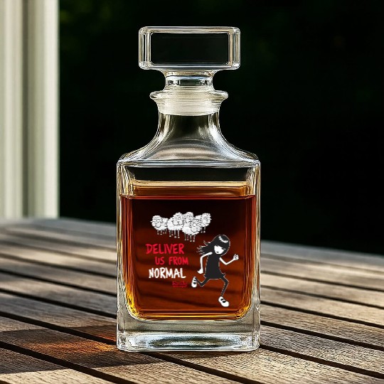 Emily The Strange Deliver Us From Normal Whiskey Decanters