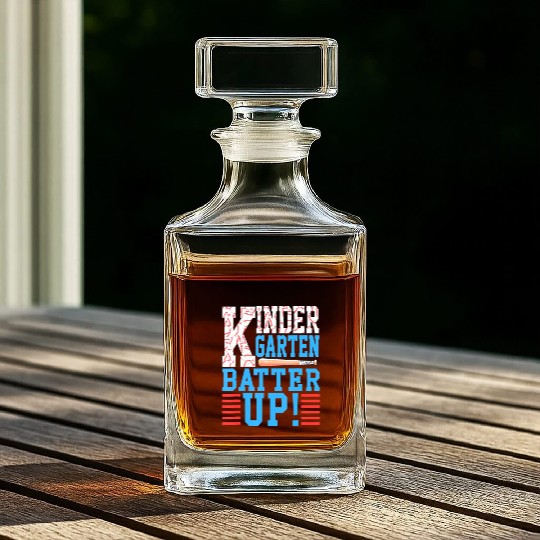 Kindergarten Back To School Kindergarten Batter Up Whiskey Decanters