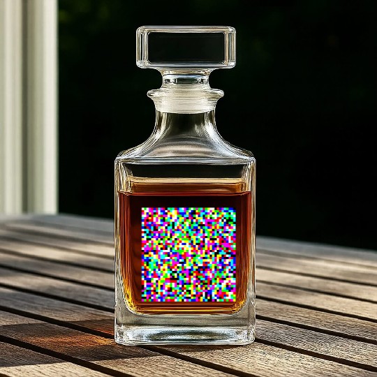 Adversarial Anti-Facial Recognition Camouflage Whiskey Decanters