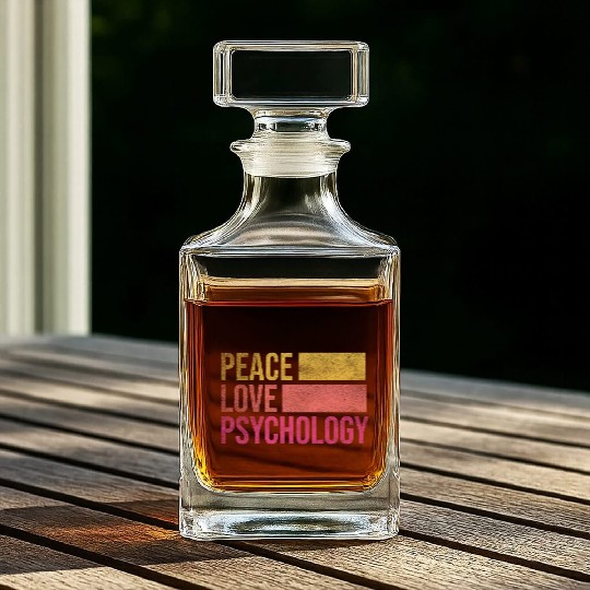 Psychology Psychoanalysis Psych Major Whiskey Decanters