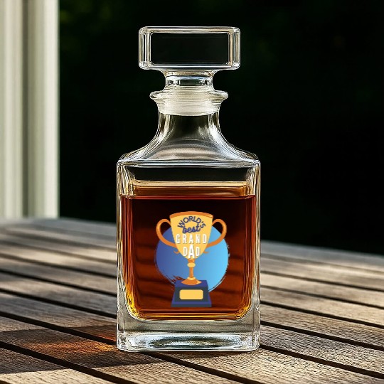 World s Best Grandad Trophy Whiskey Decanters