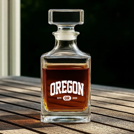 Oregon Oregon Or Whiskey Decanters