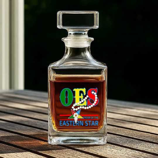 Oes Star Necklace Order Of The Eastern Star Whiskey Decanters