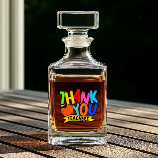 Thank you teacher - Gratitude Whiskey Decanters