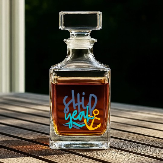 Ship Yeah, Fun Whiskey Decanters, Gifts for Mom, Dad