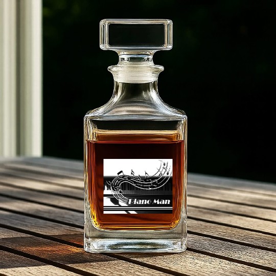 Piano Man Whiskey Decanters