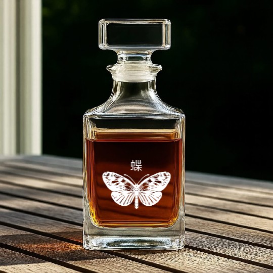 Butterfly Grunge Goth Dark Aesthetic Butterflies Whiskey Decanters