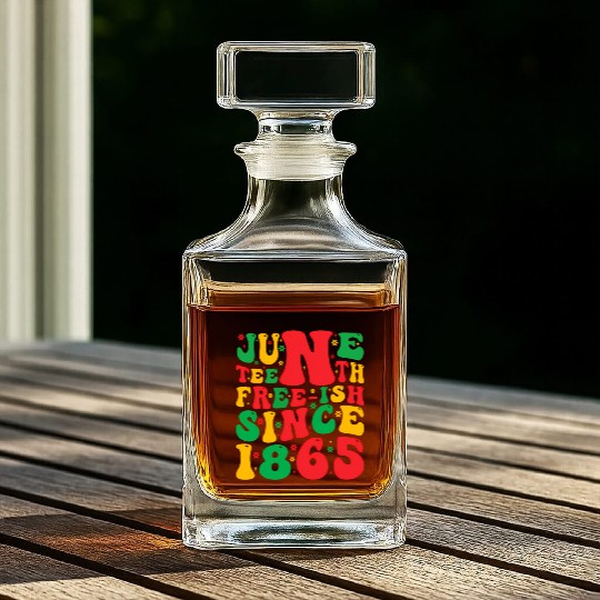 2023 Juneteenth Since 1865 Black African American Whiskey Decanters